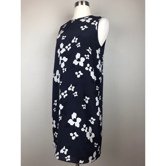 Theory Brindina' Autumn Floral Silk Shift Dress - Picture 3 of 8